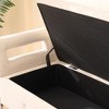 Lyngins 67.91" Velvet Storage Bench,Entryway Bench with Armrests and Metal Legs,Ottomans for Living Room,Bedroom,Office - 4 of 4