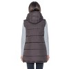 Women's 3/4 Reversible Puffer Vest - S.E.B. By Sebby - 4 of 4
