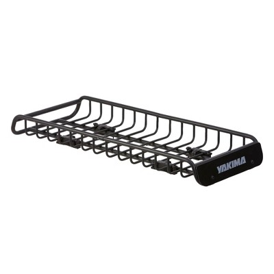 Yakima SkinnyWarrior Long and Narrow Heavy Duty Steel Cargo Basket Roof Rack with Universal Mounting Hardware for Yakima StreamLine Crossbars, Black