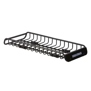 Yakima SkinnyWarrior Long and Narrow Heavy Duty Steel Cargo Basket Roof Rack with Universal Mounting Hardware for Yakima StreamLine Crossbars, Black - 1 of 4