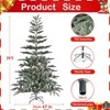SKONYON 7ft Fir Artificial Christmas Tree with 700 Branch Tips for Home Holiday Decor, Green - 4 of 4