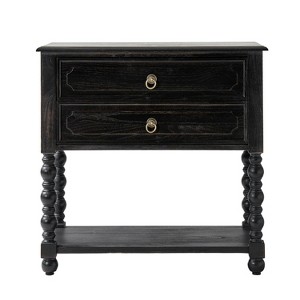 Jerardo 30 Tall 2-Drawer End Table with Built-in Charging Outlets|ARTFUL LIVING DESIGNS - 1 of 4