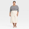 Women's Midi Wrap Skirt - Universal Thread™ Cream - 3 of 3