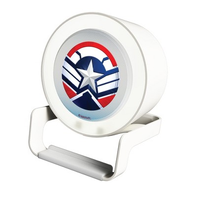 Keyscaper Marvel Avengers Sam Wilson Captain America Grid Night Light Charger and Bluetooth Speaker
