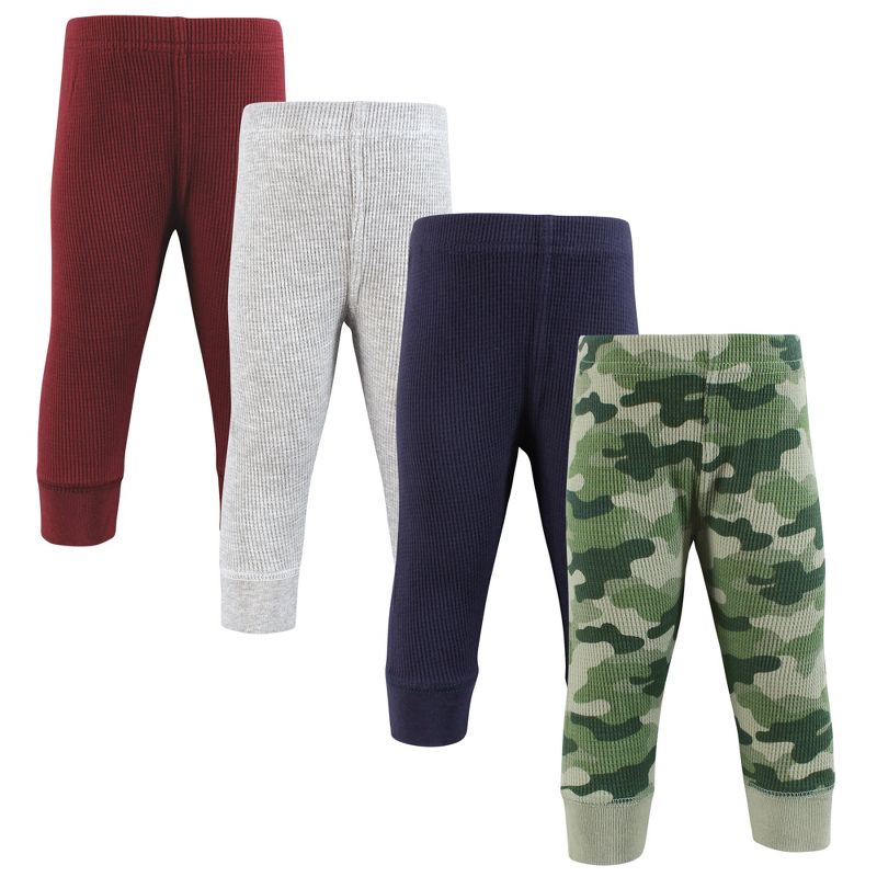 Hudson Baby Thermal Tapered Ankle Pants 4pk, Basic Camo, 1 of 7