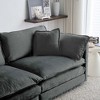 Kumasinova Modular Sofa Chair, Comfy Deep Single Sofa, Upholstered Sleeper Sofa with 1 Toss Pillow, Sectional Couch for Living Room,Reading Armchair - 4 of 4
