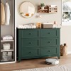 Acekool Dressers 6-Drawer Tall Dresser Organizer, Deep Storage Chest, Handles, Modern Farmhouse for Bedroom, Closet, Living Room - 3 of 4