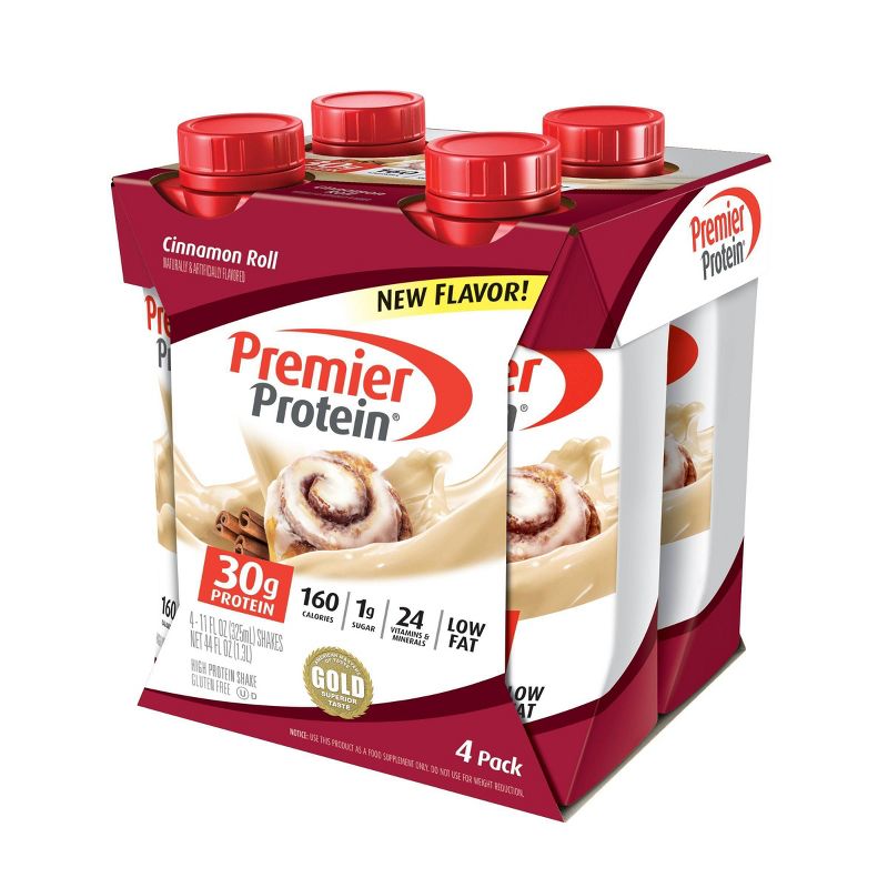 Premier Protein Nutritional Shake - Cinnamon Roll - 11 fl oz/4pk, 3 of 15