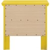 Passion Furniture Primo 2-Drawer Yellow Nightstand (24 in. H x 19 in. W x 15.5 in. D) - 4 of 4