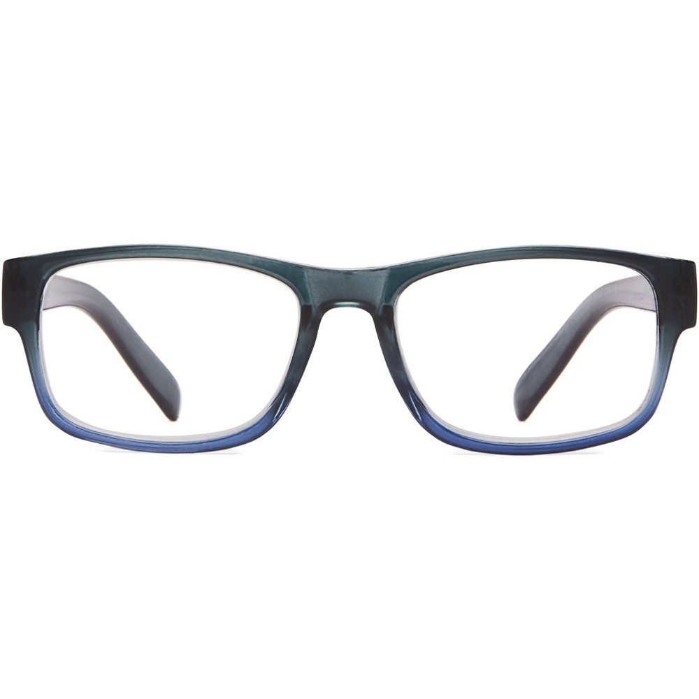 Photos - Glasses & Contact Lenses ICU Eyewear Screen Vision Rectangle Reading Glasses - Blue/Gray +1.25