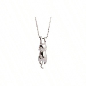 925 Sterling Silver Cat Necklace for Women, Dainty Charm Pendant, Best Friend Birthday Gift for Her, Sister, Mom, Wife - 1 of 4