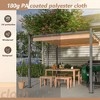 Aluminum Patio Pergola, With Retractable Pergola Canopy, Backyard Shade Shelter For Porch, Outdoor Party, Garden, Grill Gazebo, Patio Leisure Area - 2 of 4