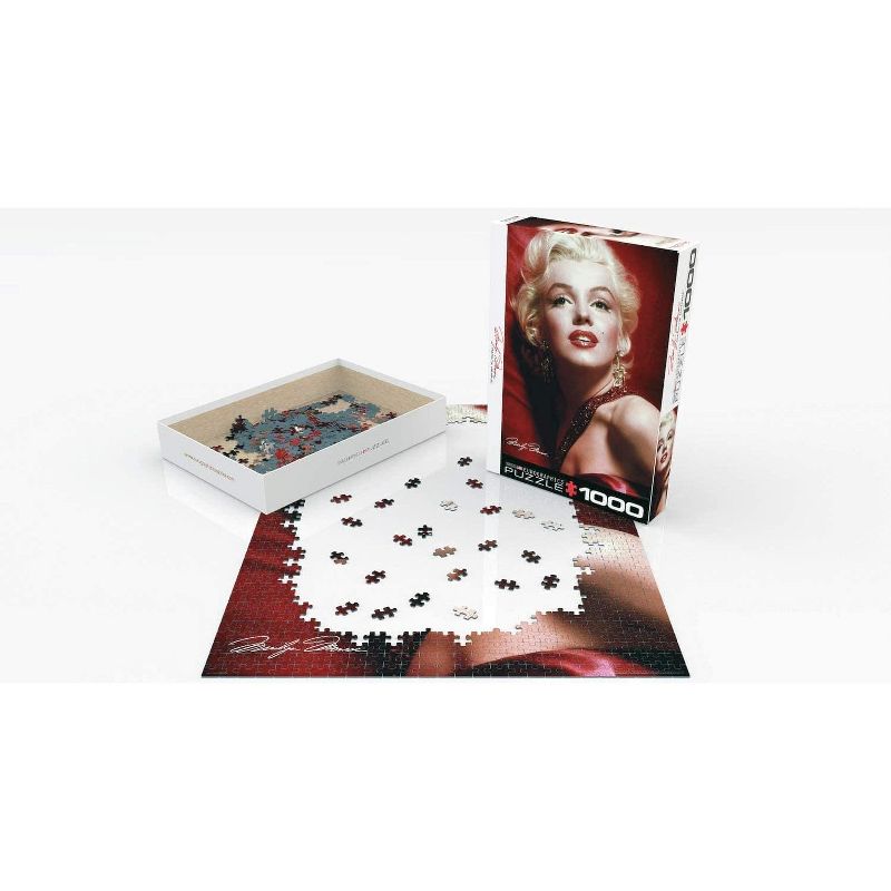Eurographics Inc. Marilyn Monroe Red Portrait by Sam Shaw 1000 Piece Jigsaw Puzzle, 2 of 6