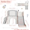 Ages 1-3 8-in-1 Toddler Slide and Climber Set for Indoor & Outdoor Play, Features Basketball Hoop, Telescope, Drawing Board & Storage - 3 of 4