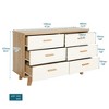6 Drawer Dresser for Bedroom,Large Double Dresser with Drawers for Entryway,Living Room,Hallway,Mid Century Modern Dresser,Storage Organizer Dresser - 3 of 4