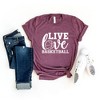 Simply Sage Market Women's Live Love Basketball Short Sleeve Graphic Tee - 3 of 4