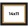 PosterPalooza | Photo Size Embellished Brown Picture Frame - UV Acrylic, Foam Board Backing, Hanging Hardware - 2 of 4