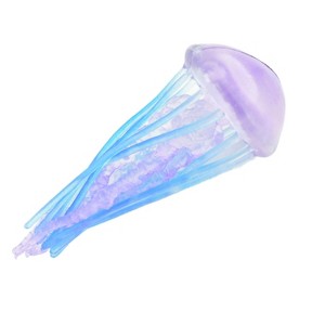 Jellyfish, Purple, Common, Sea jellies, Subphylum Medusozoa, Very Nice Rubber Design, Hand Painted, Model, Realistic, Toys, 3 Inches. CH1044 BB216 - 1 of 4