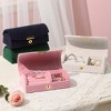 HTUTWOO Mini Travel Jewellery Box, Portable Jewellery Organizer Case, Jewelry Display Box for Storing Earrings, Necklaces, Rings - 3 of 4