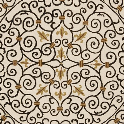 ivory/dark brown
