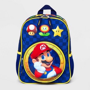 Kids' Super Mario Mini Backpack - Blue - 1 of 4