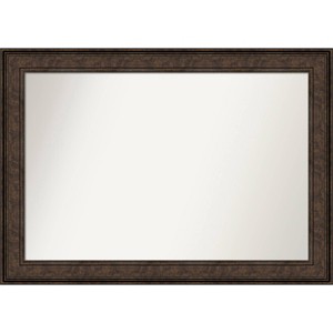 Amanti Art 42" x 30" Ridge Bronze Bathroom Wall Mirror - Vanity, Wall Mount - 1 of 4