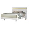 TiramisuBest Modern White 3pc Bedroom Set Queen Size Bed w LED 2x Nightstands Mattress Ready Furniture Acrylic Trim - 3 of 4