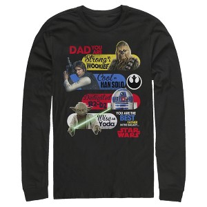 Men's Star Wars Dad You Are the Best Father in the Galaxy Long Sleeve Shirt - 1 of 4