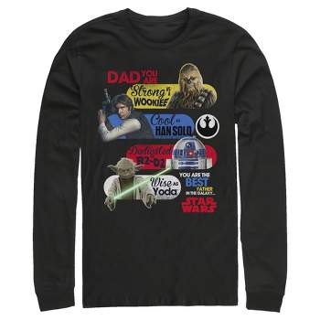 Men's Star Wars Dad You Are the Best Father in the Galaxy Long Sleeve Shirt