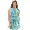 Collections Etc Sleeveless Paisley Printed Tank Top - 4 of 4