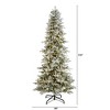 Nearly Natural 9.5-ft Slim Flocked Nova Scotia Spruce Artificial Christmas Tree - 2 of 4