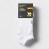 Women's Extended Size Cushioned 6+1 Bonus Pack No Show Athletic Socks - All in Motion™ White - image 2 of 3