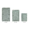 Shaggy Border Collection 3-Piece Bath Rug Set 100% Cotton Tufted Weave Ruffle Border Pattern Bathroom Rug for Machine Washable Bathmat - 2 of 4