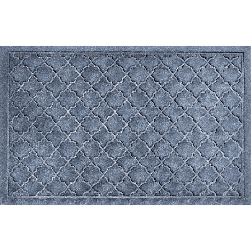 Photos - Doormat WaterHog 2'x3' Cordova Indoor/Outdoor Solid Door Mat Stone Blue
