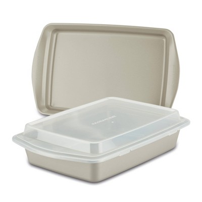 Rachael Ray 3pc Nonstick Bakeware Set Silver