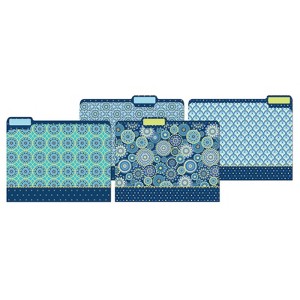 Eureka Blue Harmony File Folders, Pack of 4 - 1 of 1