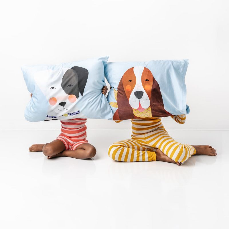 2 Pillowcase Set: Dog Design - 100% Cotton Sateen - Rookie Humans., 3 of 7
