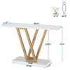 Resenkos Entryway Table, Console Sofa Table,43 Inch Console Table, Industrial Entryway Hallway Table, - 4 of 4