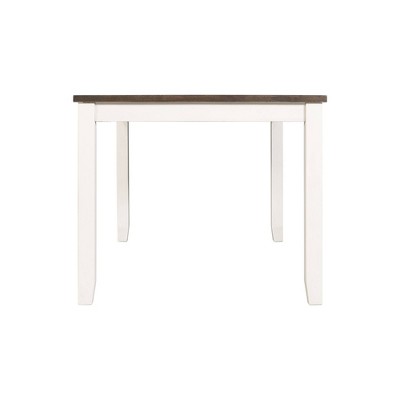 Kona Brown and White 5-Piece Dining Set with Upholstered Chairs