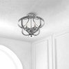 Vanda Flush Mount - Nickel - Safavieh. - image 2 of 4