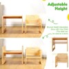 Aoibox Montessori Weaning Table and Chair Set for Toddlers Height Adjustable Pine Wood Kids Table Chair Easy Assembly CPC Certified - 2 of 4
