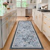 Acekool Modern Floral Area Rug Washable Non-Slip Foldable Soft Faux Wool for Living Room Bedroom Kitchen - 2 of 4