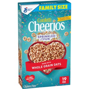 Cheerios Confetti Family Size Breakfast Cereal - 19oz : Target