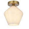 Elegant Lighting Gene 8 Inch Flush Mount Frosted White Shade in Satin Gold - 3 of 4