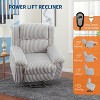 Coucheta Power Lift Recliner - Heat & Massage, Electric Lift, Plush Padded Seat, Back Support & Armrests, for Elderly and Mobility Impaired - 3 of 4