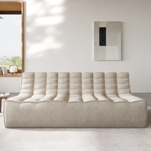 Lazy Floor Sofa Couch,82.68" Bean Bag Chair,Fireside Chair,3 Seater Couch, Corner Relax Sofa Couch for Apartment,No Assembly Needed - 1 of 4