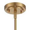 Stiffel Soft Gold Drum Pendant Chandelier 20 1/4" Wide Modern Clear Crystal 5-Light Fixture for Dining Room House Foyer Entryway - 4 of 4