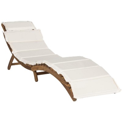 Pacifica Natural Brown Acacia Wood 3-Piece Lounge Set with Beige Cushions