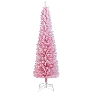 Resenkos 6-Ft Artificial Christmas Tree with 460 Tips and Folding Stand - Pink - 1 of 4