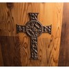 Juvale Wrought Iron Celtic Cross for Wall Decor, Metal Cross for Christian, Religious Art Lovers, Dark Bronze,11.5x7.7x0.5 inch - 2 of 4